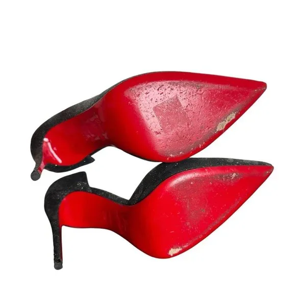 Christian Louboutin Leopard Black Heels - Picture 9 of 12